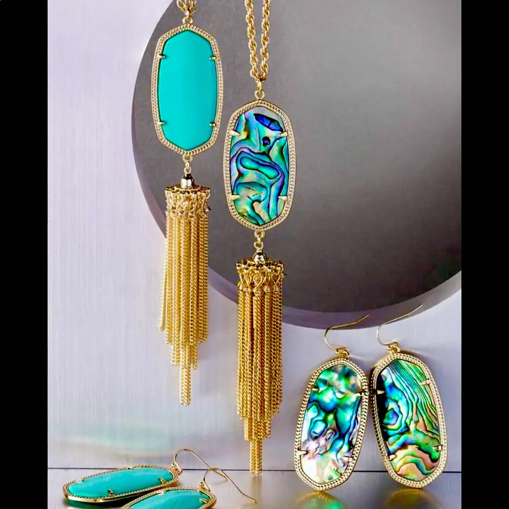 Kendra Scott Rayne Stone Tassel Necklace